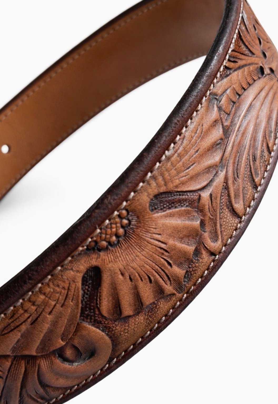 Hand-tooled leather